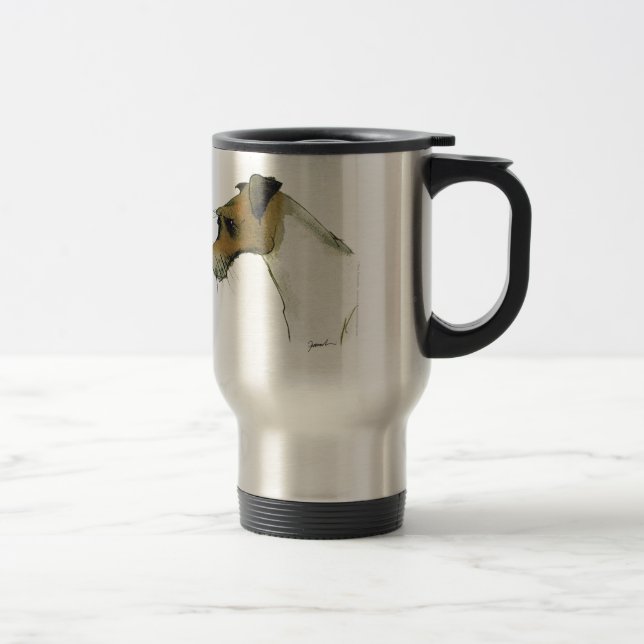 jack russell terrier, tony fernandes travel mug (Right)