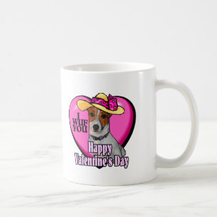 Jack Russell Terrier Valentines Coffee Mug