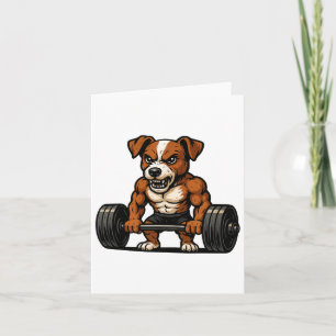 Jack Russell Terrier Weightlifting Bodybuilder Wor Card