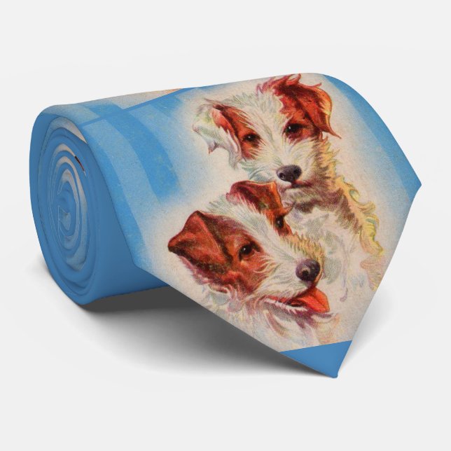 Jack Russell terriers print Tie (Rolled)