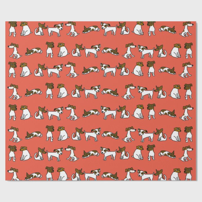 Jack Russell Wrapping Paper (Flat)