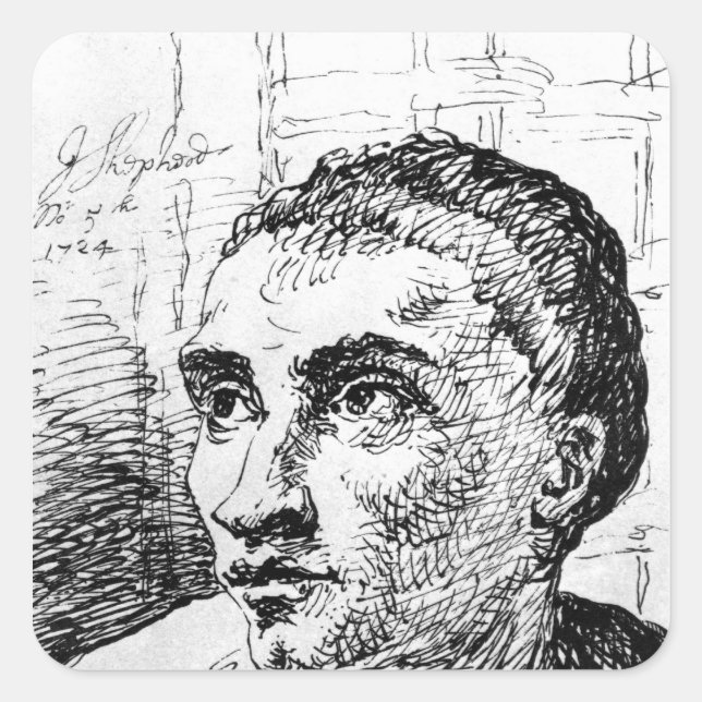Jack Sheppard, 1724 Square Sticker (Front)