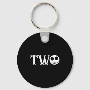 Jack Skellington First Birthday Two Baby Key Ring