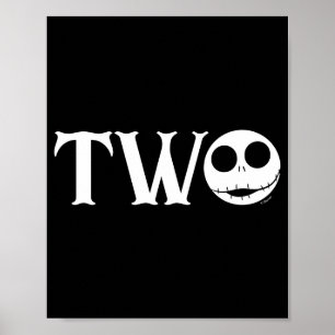 Jack Skellington First Birthday Two Baby  Poster
