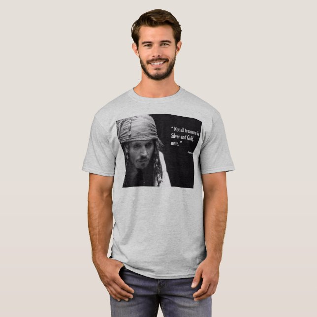 Jack Sparrow Valentines Quote T-Shirt (Front Full)
