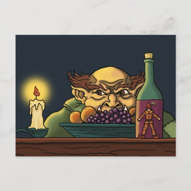 Jack & the giant fairytale postcard (Front)