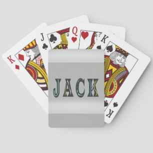 Jack the lad the man is back         playing cards