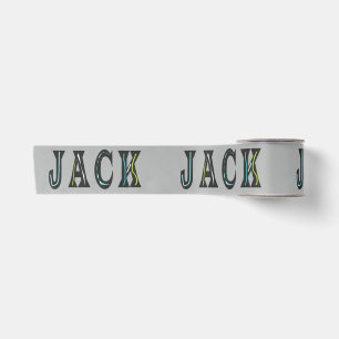 Jack the lad the man is back   wrapping paper satin ribbon