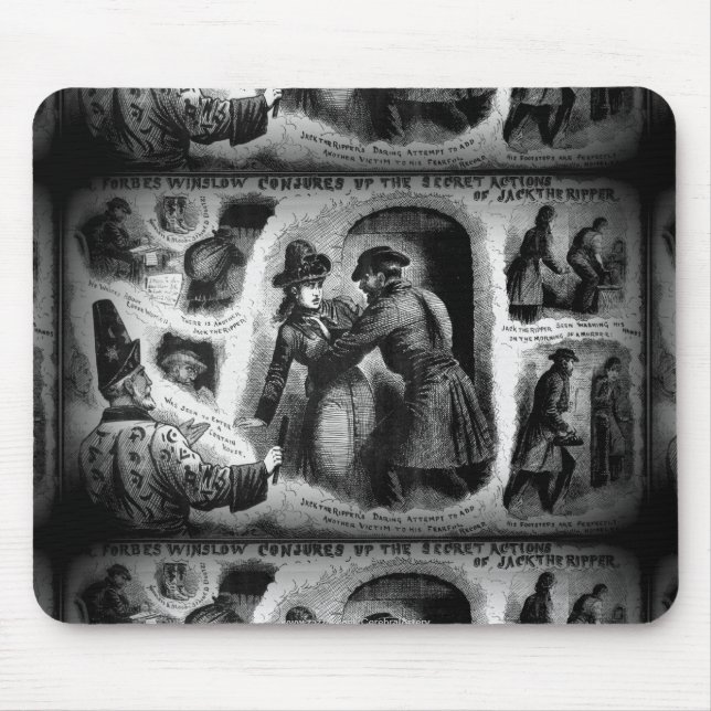 Jack the Ripper-Illustrated Police News-Winslow Mouse Mat (Front)