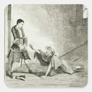 Jack visits his mother in Bethlehem Hospital, Lond Square Sticker