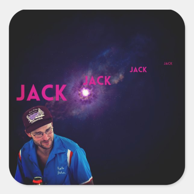 Jack - Vocal Loops from Space Square Sticker (Front)