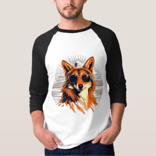 Jackal with sunglasses in the sunset gift ideas T-Shirt