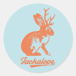 Jackalope ステッカー（小２０枚入り） classic round sticker