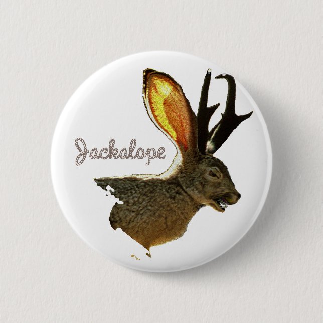 Jackalope 6 Cm Round Badge (Front)