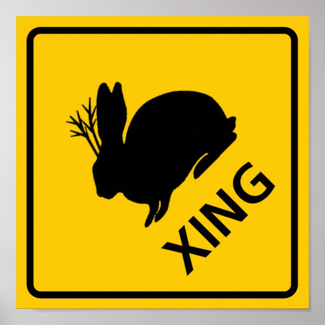Jackalope Crossing Highway Sign (Front)