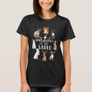 Jackalope Cryptozoology Camping Rabbit Bunny T-Shirt