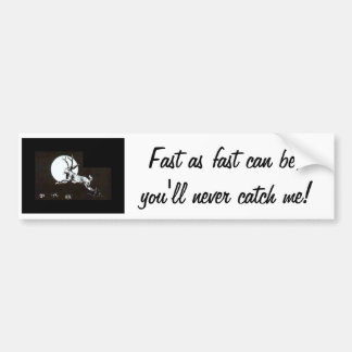 Jackalope Fast Bumper Sticker
