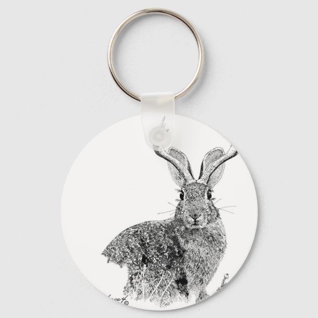 Jackalope Key Ring (Front)