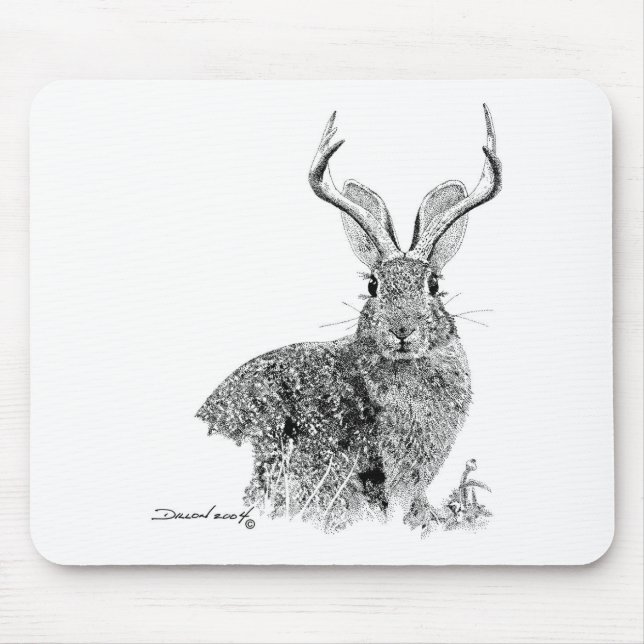 Jackalope Mouse Mat (Front)