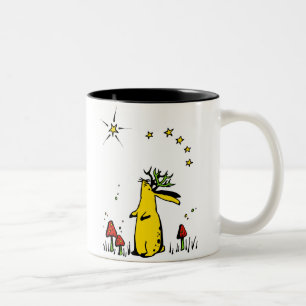Jackalope Night Two-Tone Coffee Mug