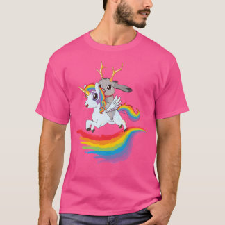 Jackalope On A Unicorn T-Shirt