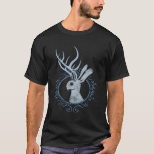 Jackalope Rabbit Fancy Crest T-Shirt