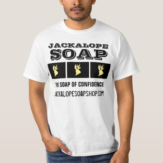 Jackalope Soap Factory Racer T-Shirt (Front)