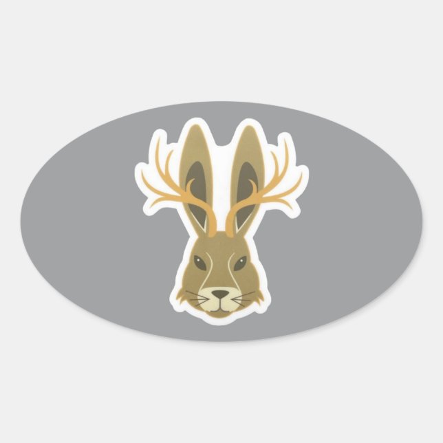 Jackalope, Vinyl Sticker (Front)