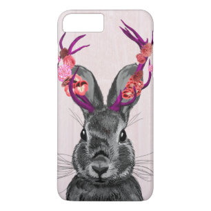 Jackalope with Pink Antlers 2 iPhone 8 Plus/7 Plus Case