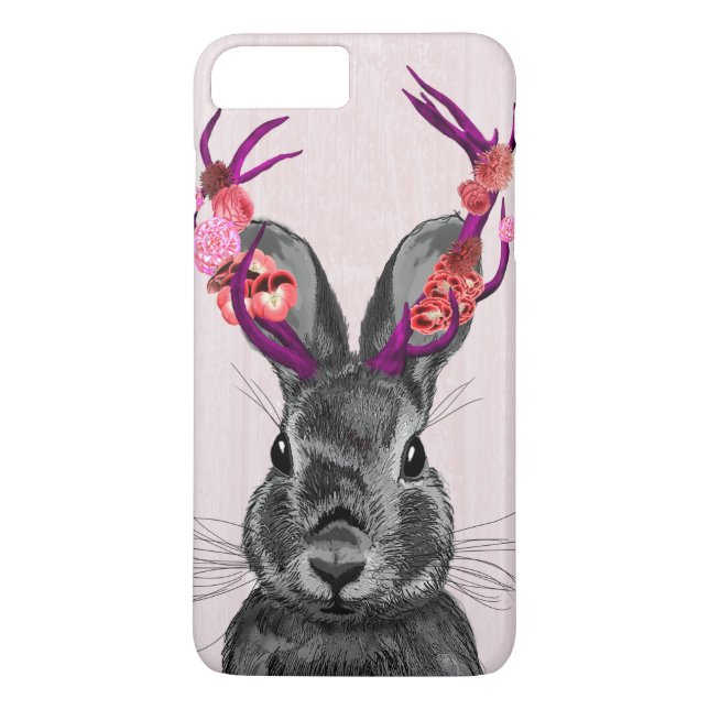 Jackalope with Pink Antlers 2 Case-Mate iPhone Case (Back)