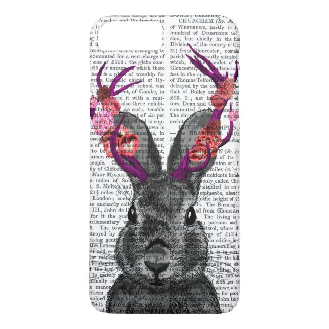 Jackalope with Pink Antlers Case-Mate iPhone Case (Back)