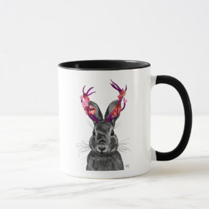 Jackalope with Pink Antlers Mug