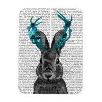 Jackalope with Turquoise Antlers