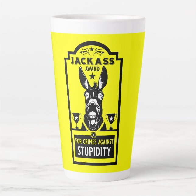 Jackass Award Latte Mug (Front)