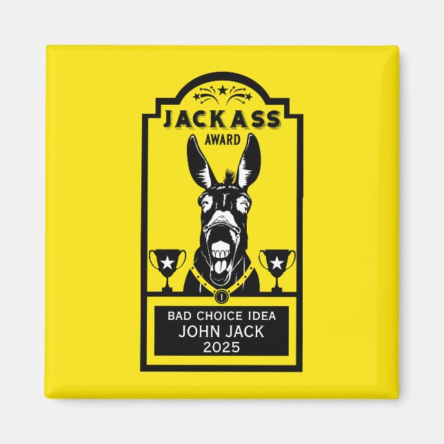Jackass Award Magnet (Front)