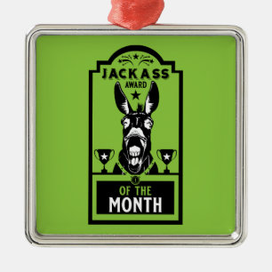 Jackass Award Metal Tree Decoration