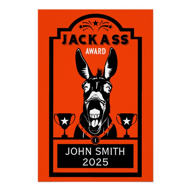 Jackass Award Poster (Front)