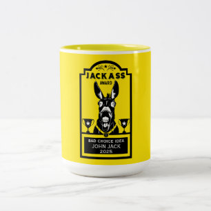 Jackass Award Two-Tone Coffee Mug