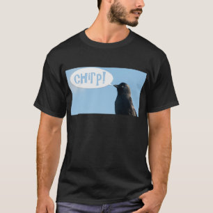 Jackdaw (Corvus monedula) says chirp. T-Shirt