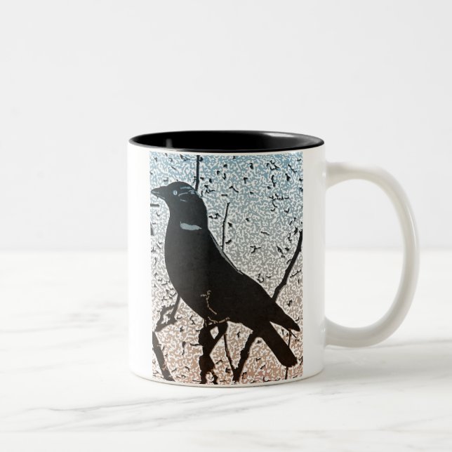 Jackdaw Dawn Mug (Right)