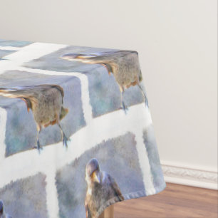 Jackdaw Watercolor Tablecloth