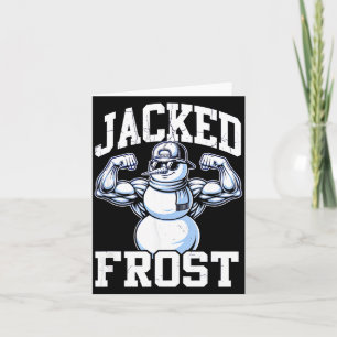 Jacked Frost Muscular Snowman Vintage Gym  Card