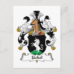 Jackel Family Crest Postcard