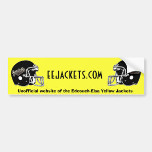 Jacket Football Helmets Bumper Sticker