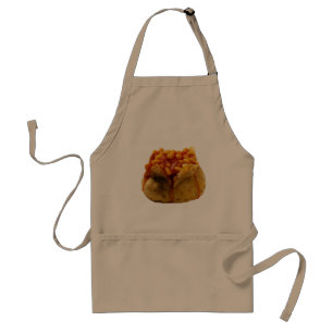 "Jacket potato and beans" design cooking aprons