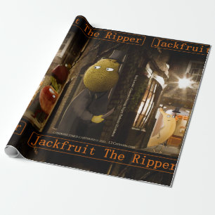 Jackfruit The Ripper Funny Rick London Wrapping Paper