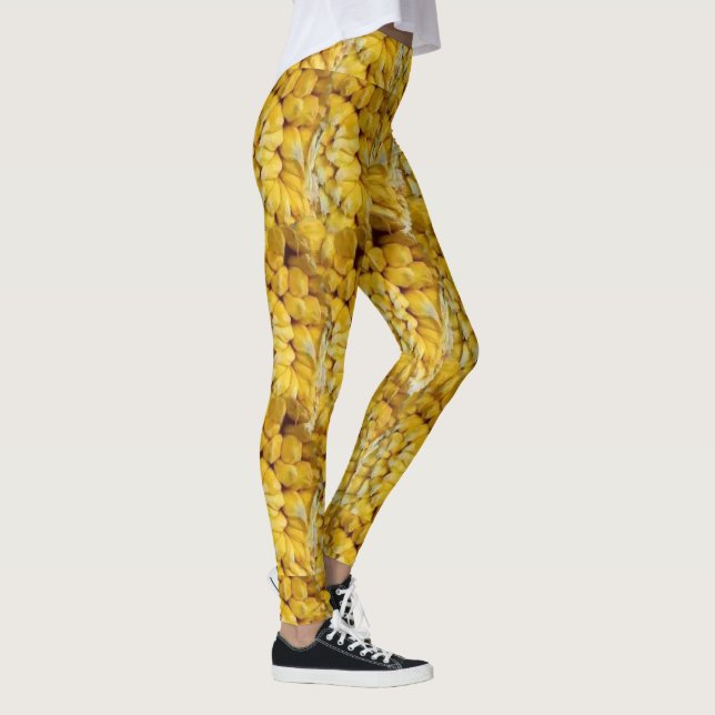 Jackfruit Tropical Fruit Pattern Leggings (Right)