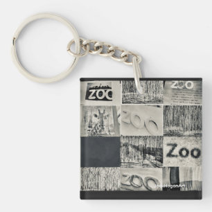 JackHoganArt graphic T shirt Key Ring