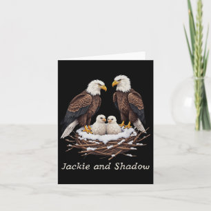 Jackie And Shadow Bald Eagle Fan Club Vintage Life Card