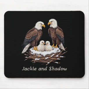 Jackie And Shadow Bald Eagle Fan Club Vintage Life Mouse Mat